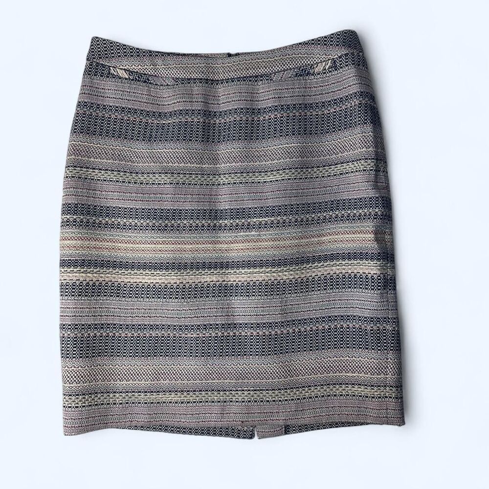 halogen Multicolor Textured Tweed Pencil Mini Skirt Size 8P